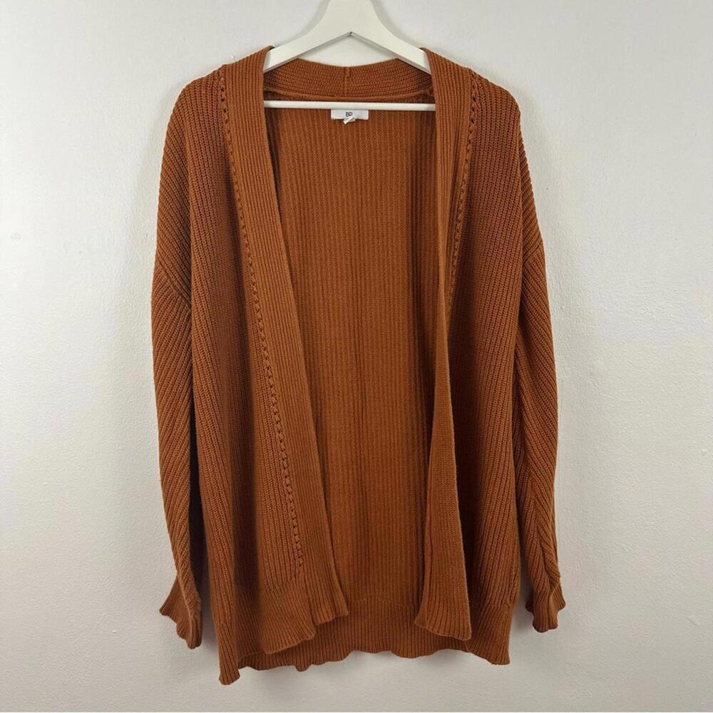 BP Burnt Orange Open Knit Cardigan Women's Size S